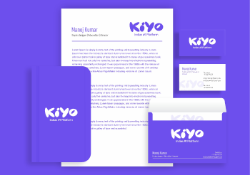 Kiyo brand stationery mockup